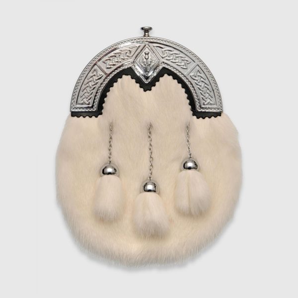 White Mink Dress Sporran