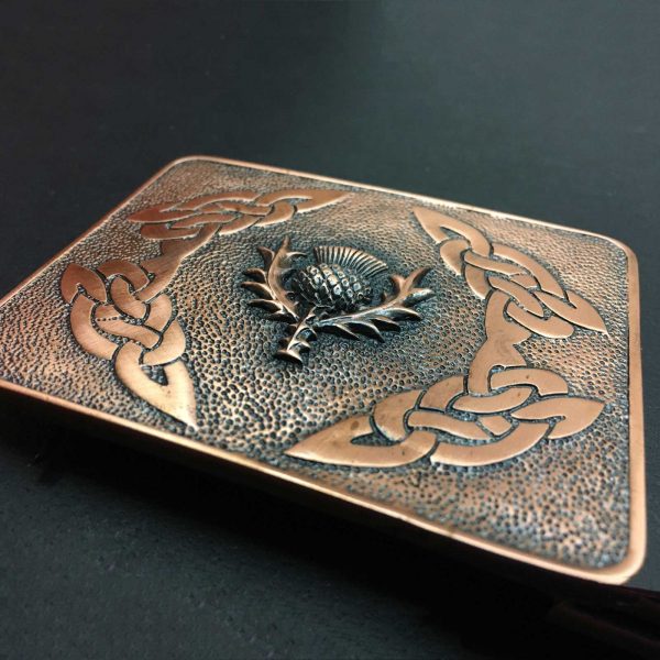Copper Thistle Belt Buckle