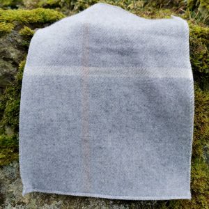 Tattersall Pearl Grey Throw Product Shot