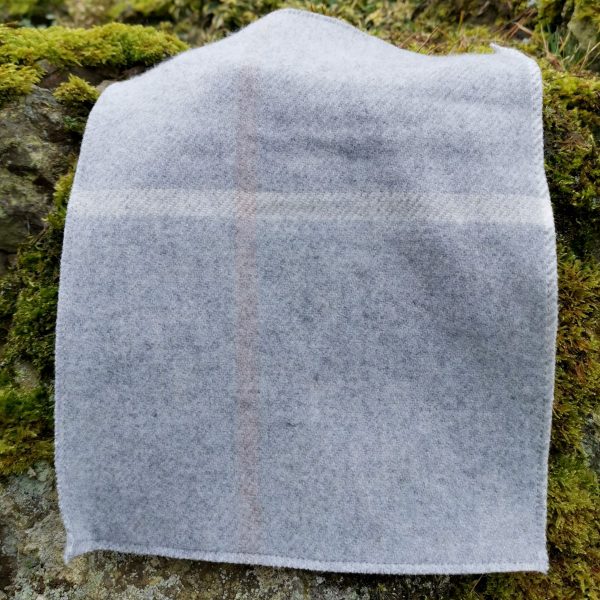 Tattersall Pearl Grey Throw Product Shot