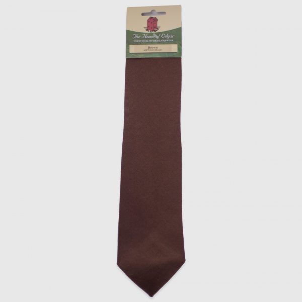 brown twill tie product image