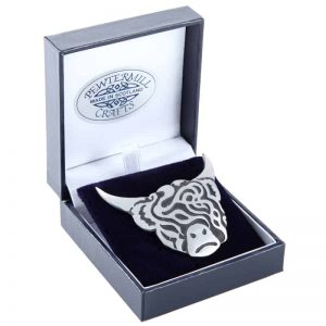 Highland Cow Brooch