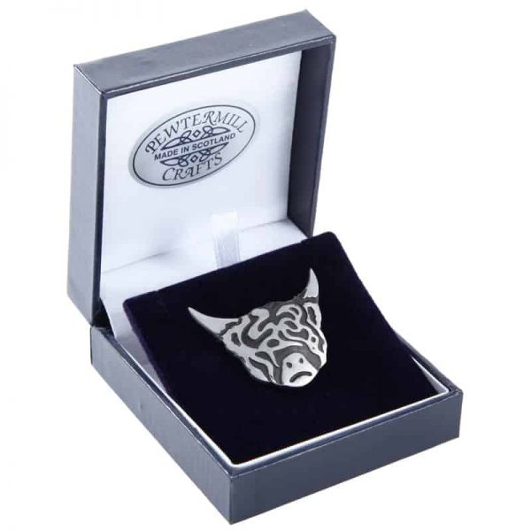 Highland Cow Brooch Small